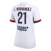 Maillot de foot Paris Saint-Germain Lucas Hernandez #21 Extérieur vêtements Femmes 2025-26 Manches Courtes